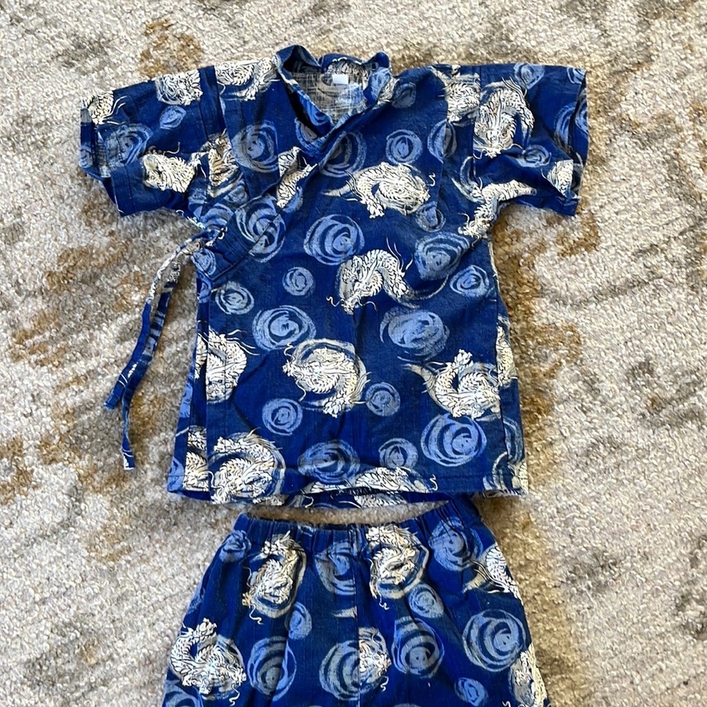 Japanese Boy Yukata Set - Picture 3 of 7
